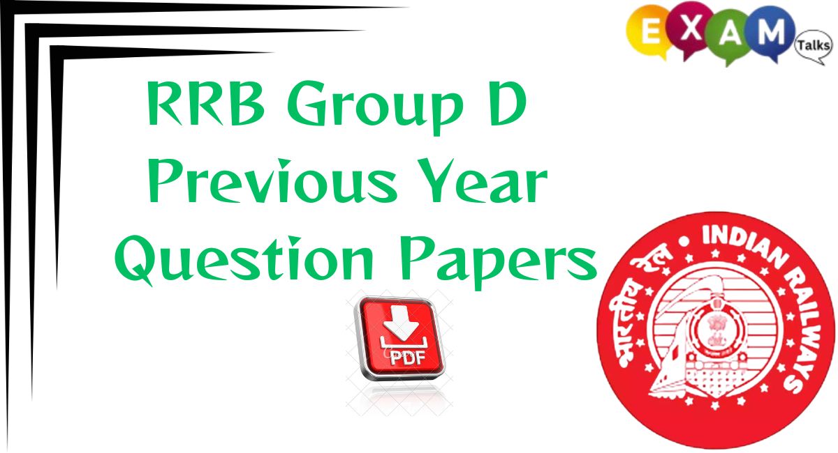 RRB Group D Previous Year Question Papers