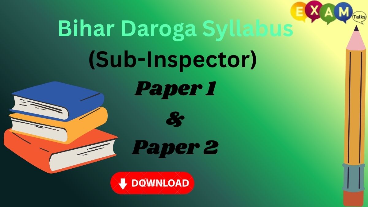 Bihar Daroga (Sub-Inspector) Syllabus