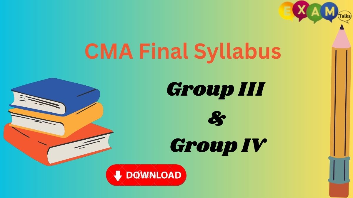 CMA Final Syllabus