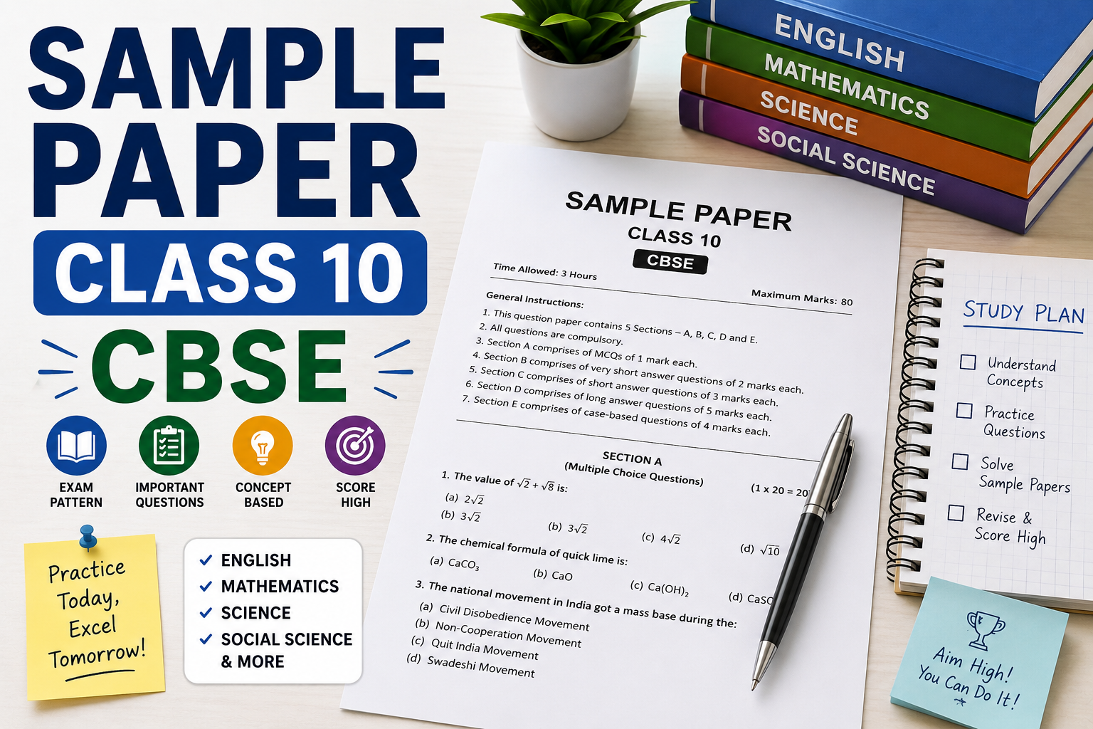 Sample Paper Class 10 CBSE
