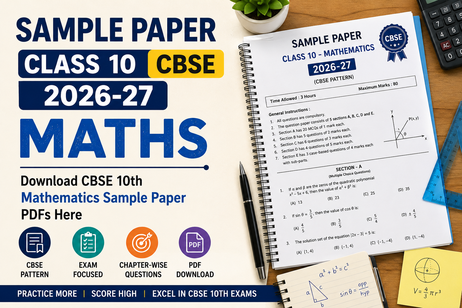 Sample Paper Class 10 CBSE Maths