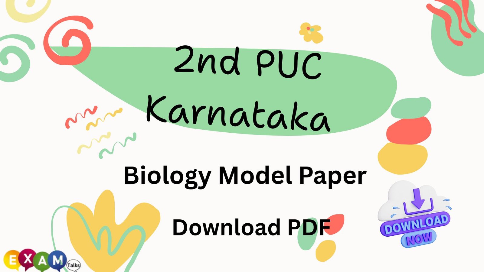 2nd PUC Karnataka Biology Model Paper