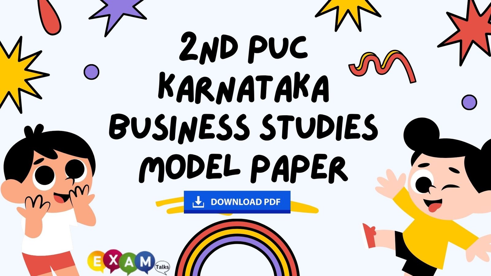 2nd PUC Karnataka Business studies Model Paper